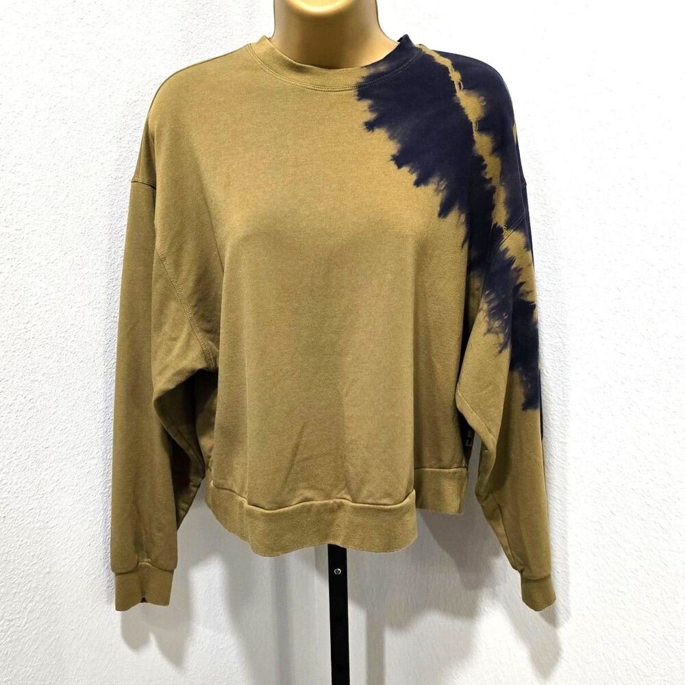 Oversized Grunge Long Sleeve Shirt Womens XS Olive Green Goblin Goth Urban Soft